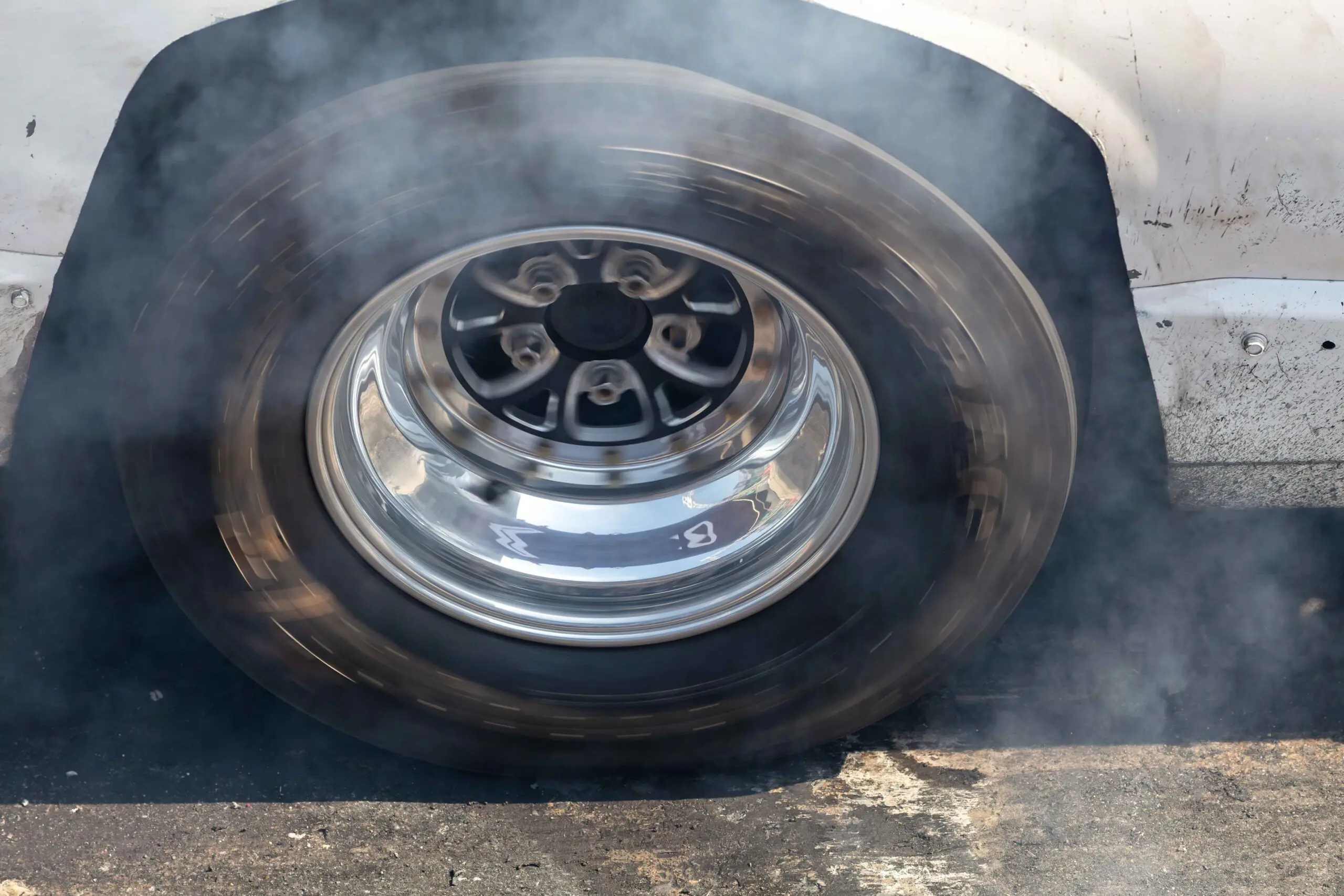 blown out tire
