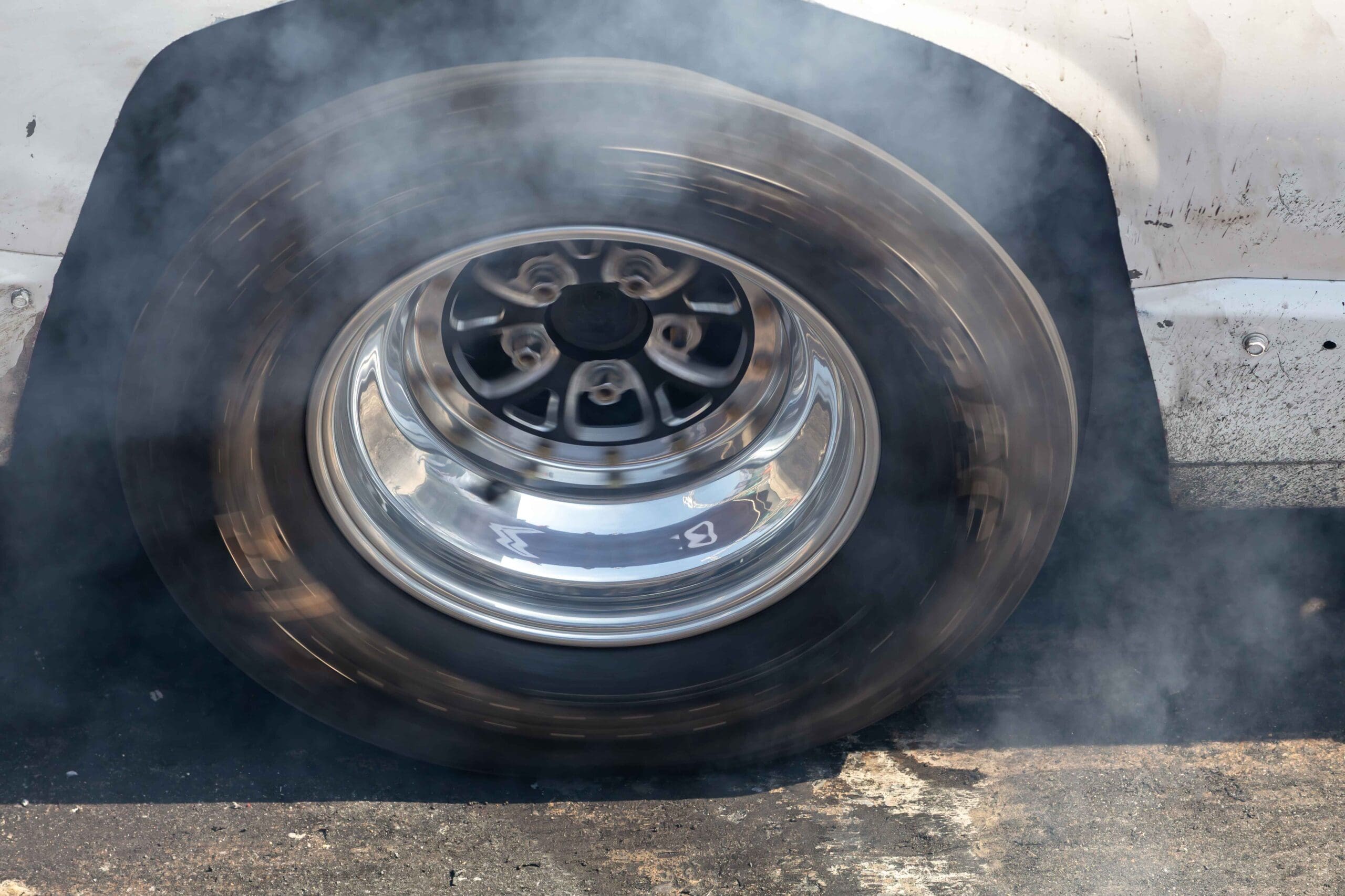 blown out tire